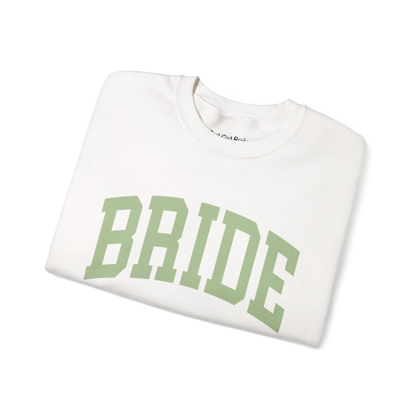 Varsity Bride Crewneck - Sage Text