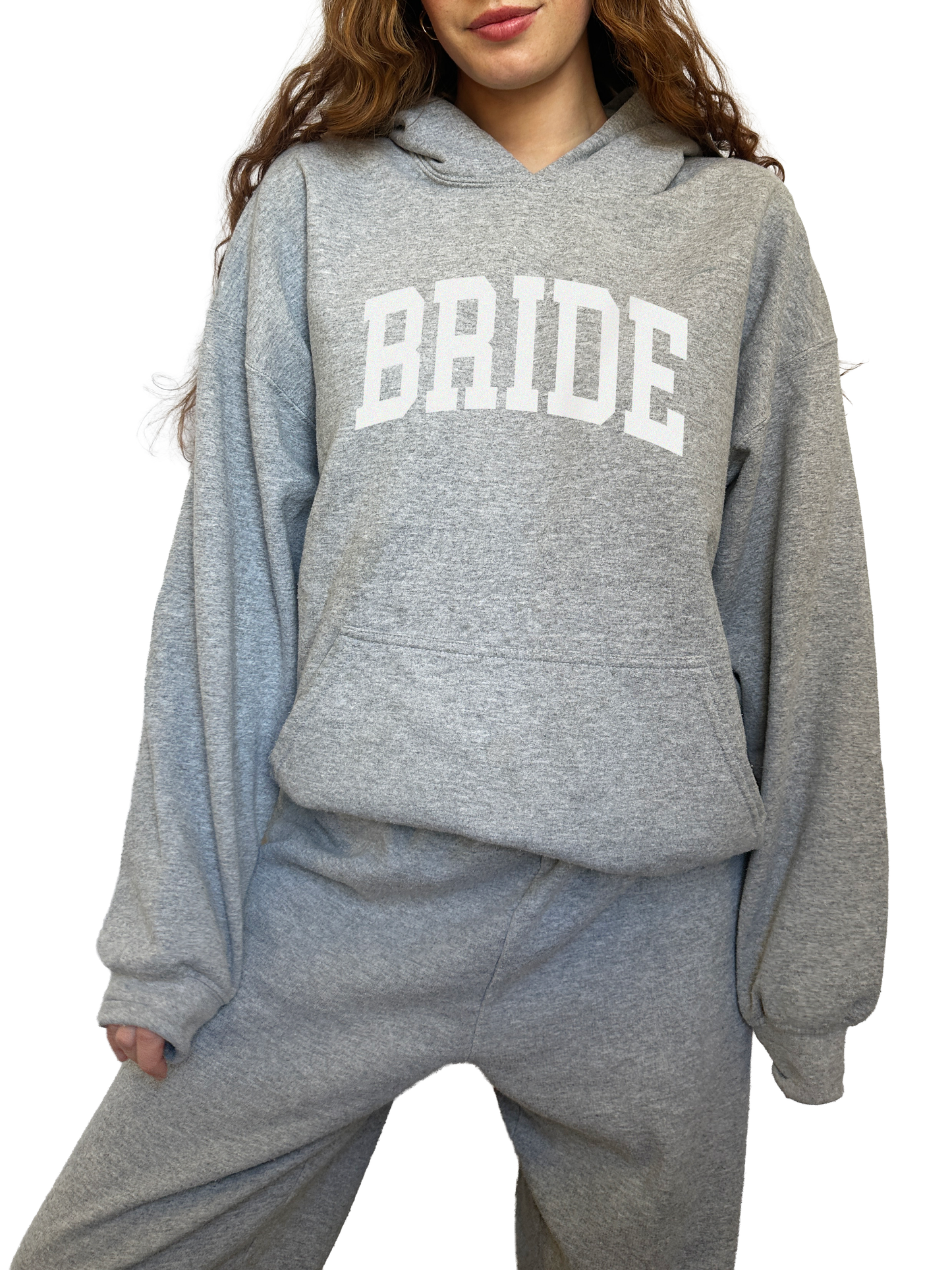 Varsity Bride Hoodie - Gray