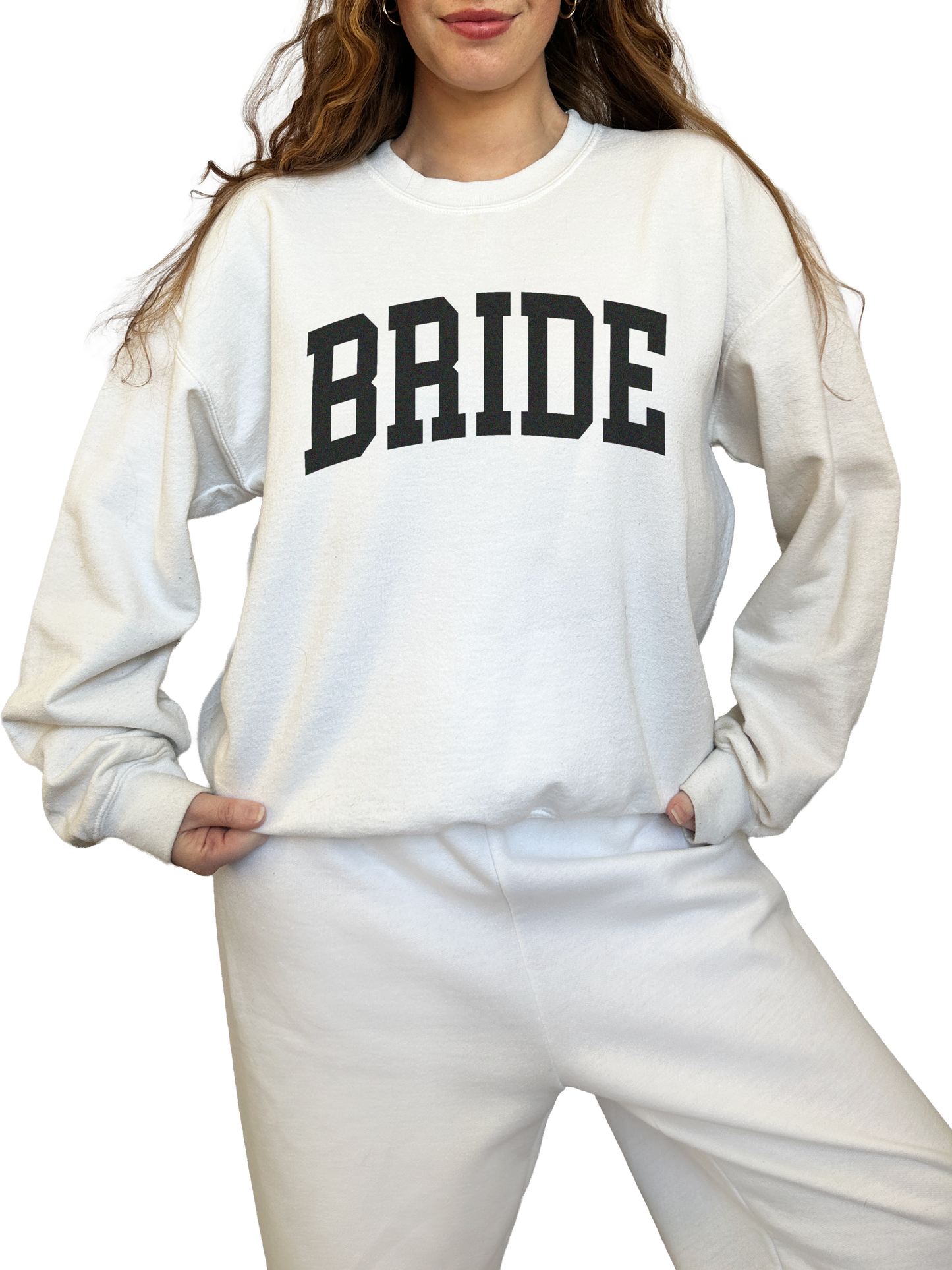 Varsity Bride Crewneck - White