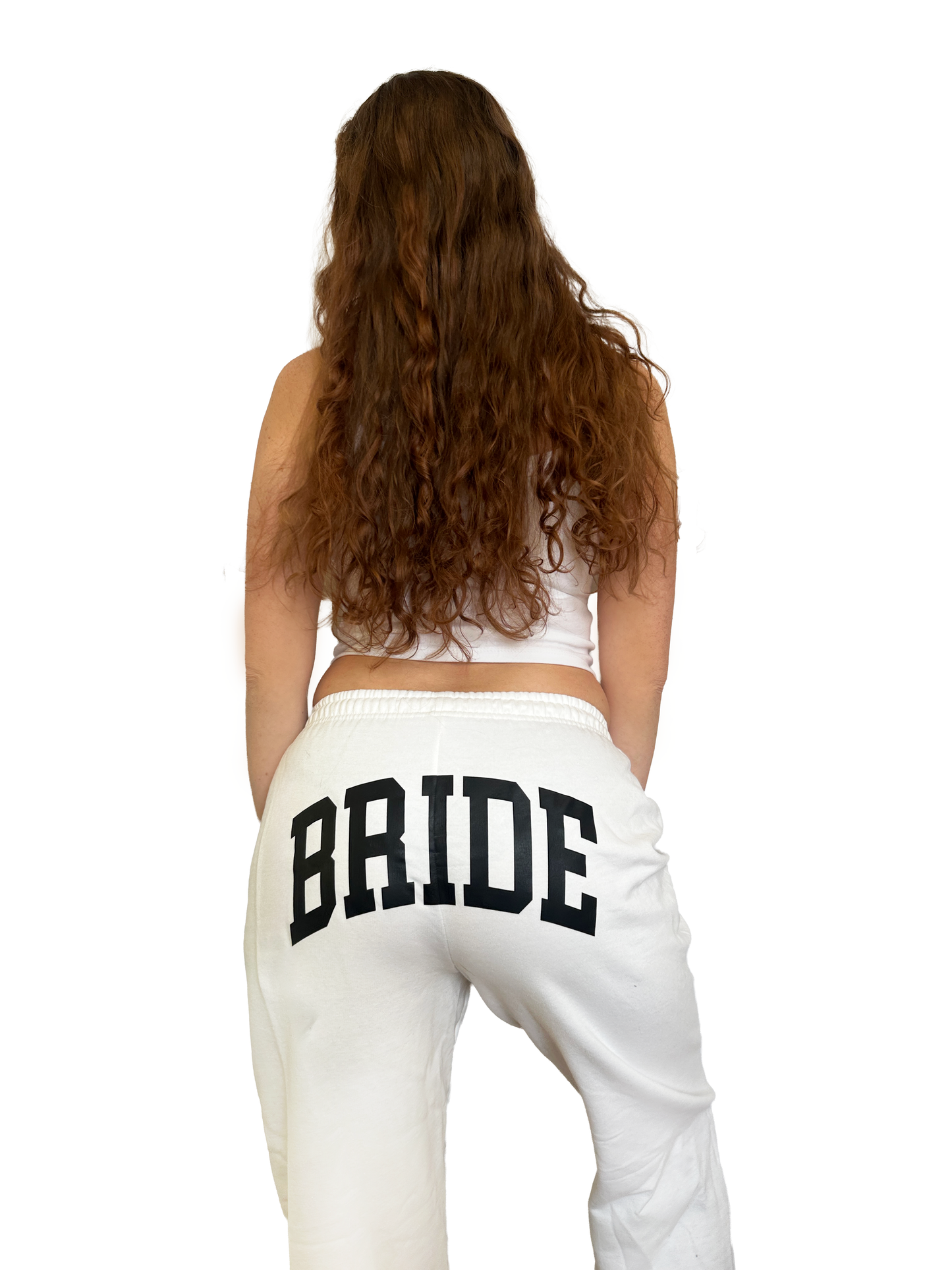 Varsity Bride Sweatpants - White