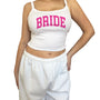 Varsity Bride Tanktop - Hot Pink