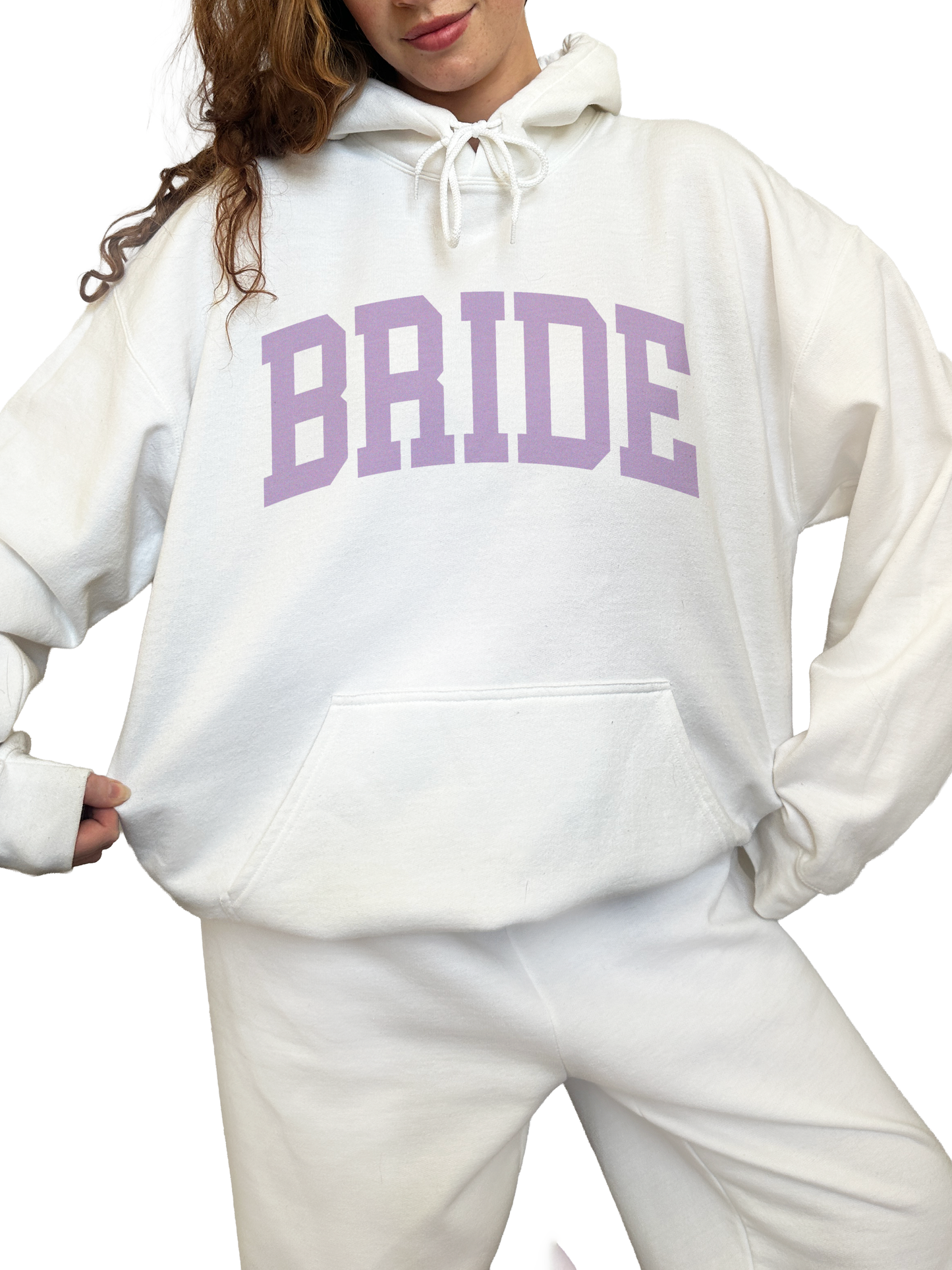 Varsity Bride Hoodie - Lavender