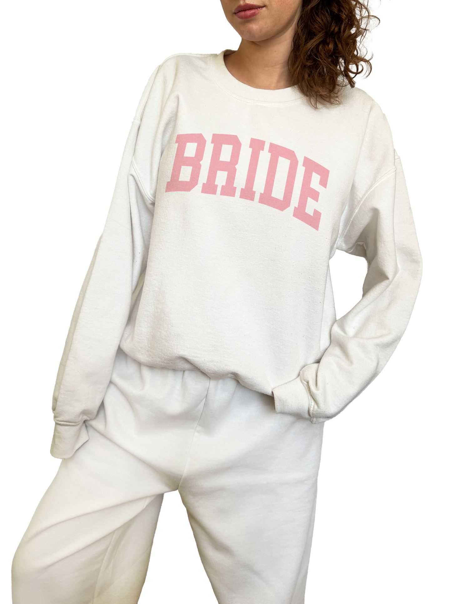Varsity Bride Crewneck - Light Pink