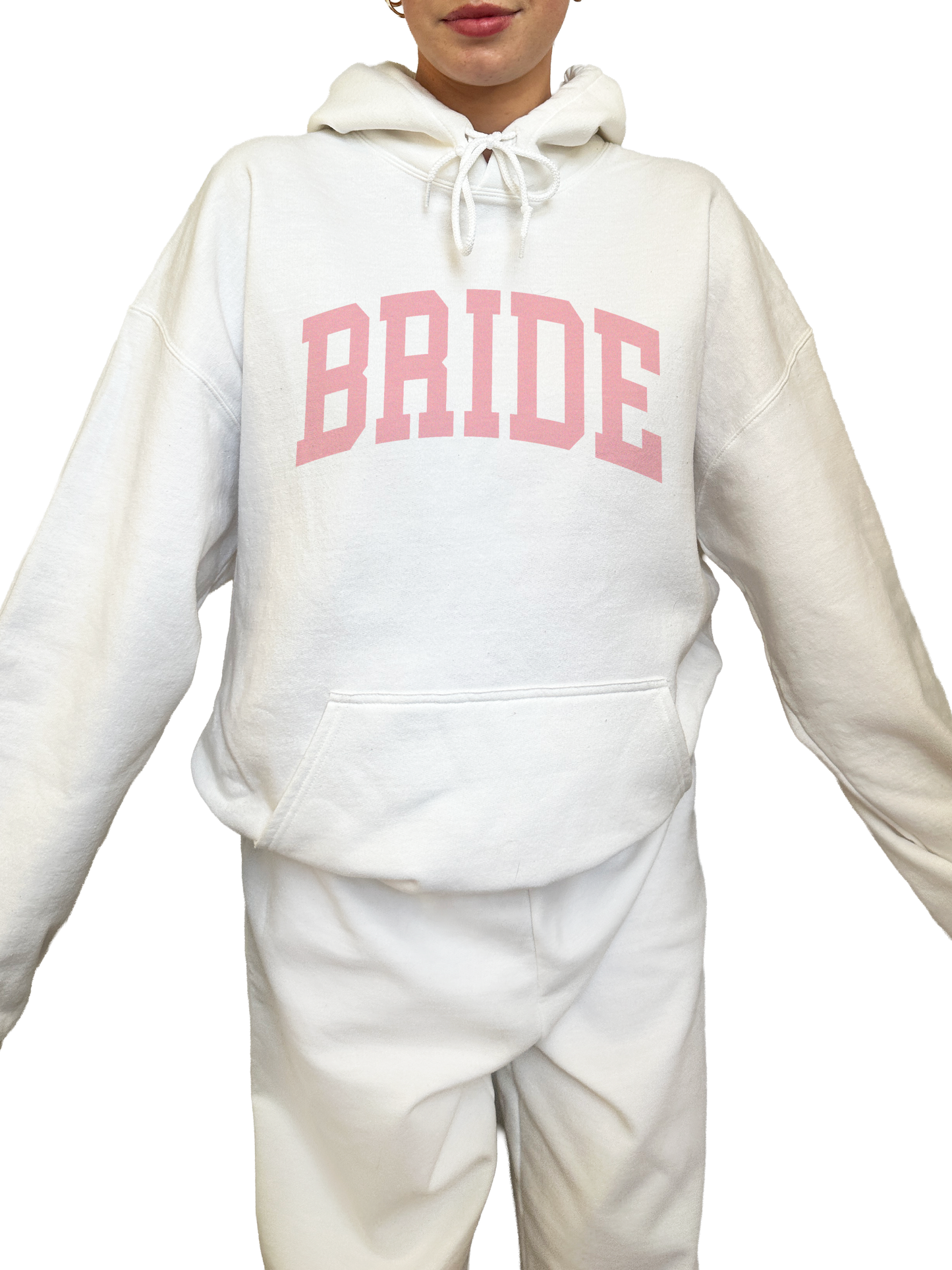 Varsity Bride Hoodie - Light Pink