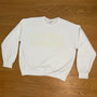 Varsity Outline Bride Crewneck - Butter
