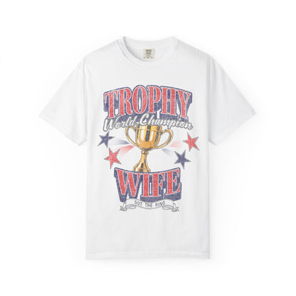 Trophy Wife T-Shirt - Red & Navy