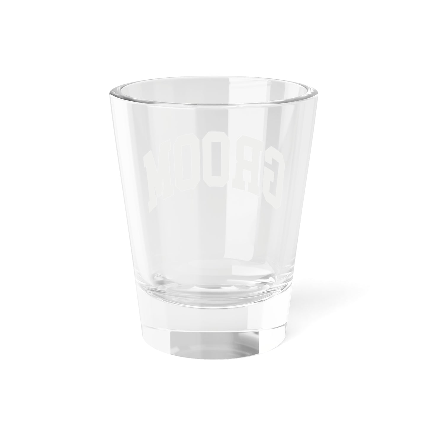 Varsity Groom Shot Glass