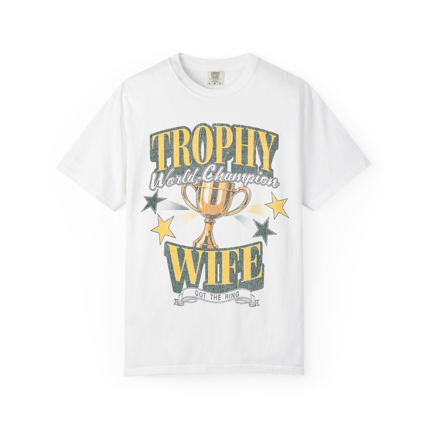 Trophy Wife T-Shirt - Green & Yellow