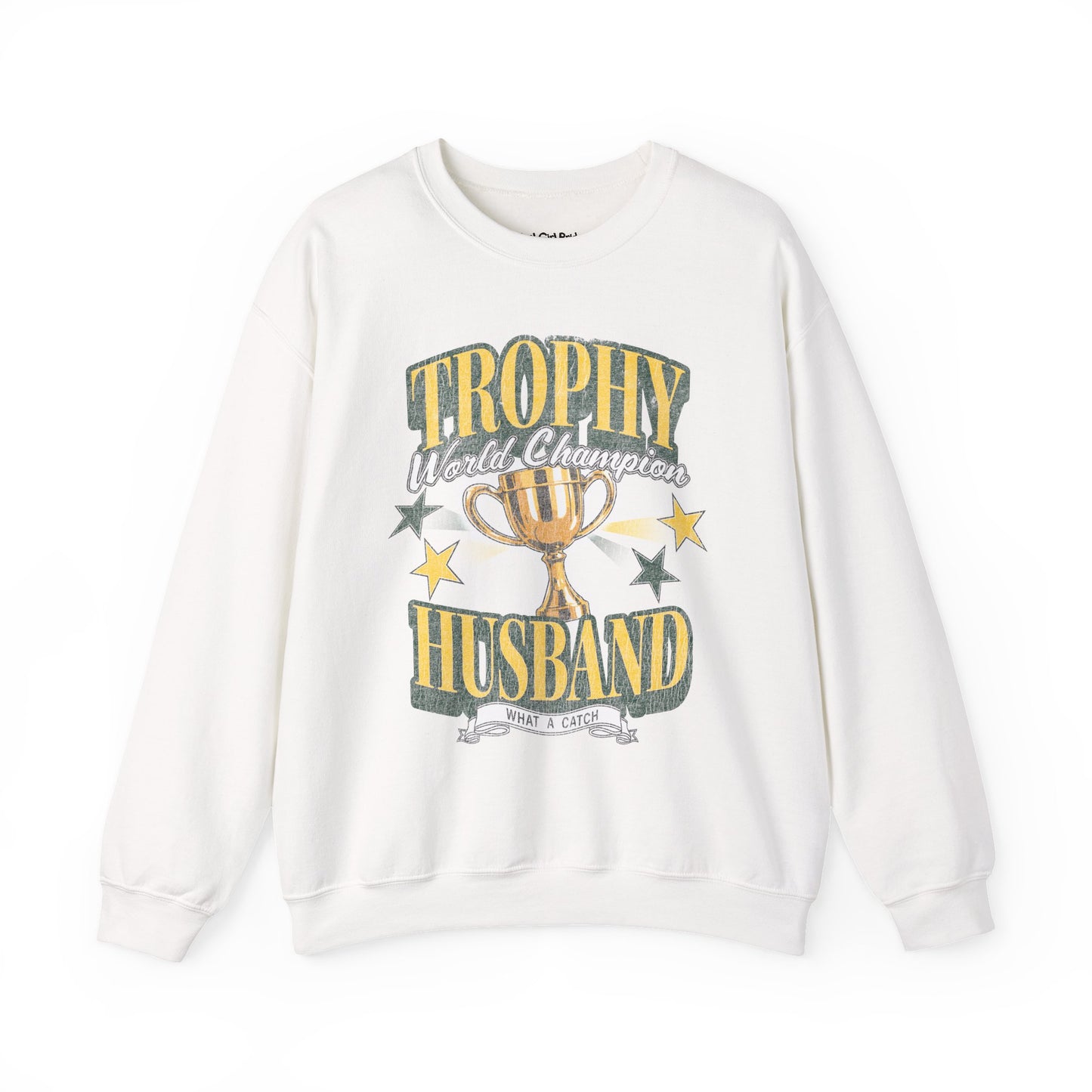 Trophy Husband Crewneck - Green & Yellow