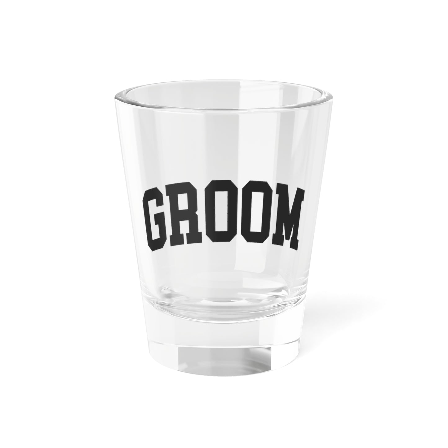 Varsity Groom Shot Glass