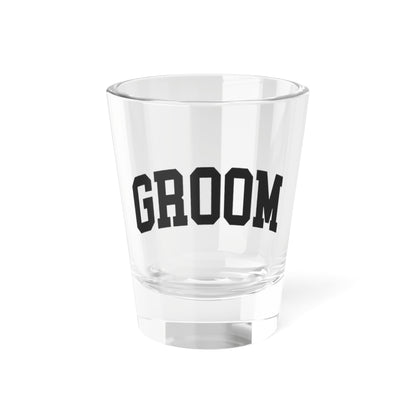 Varsity Groom Shot Glass
