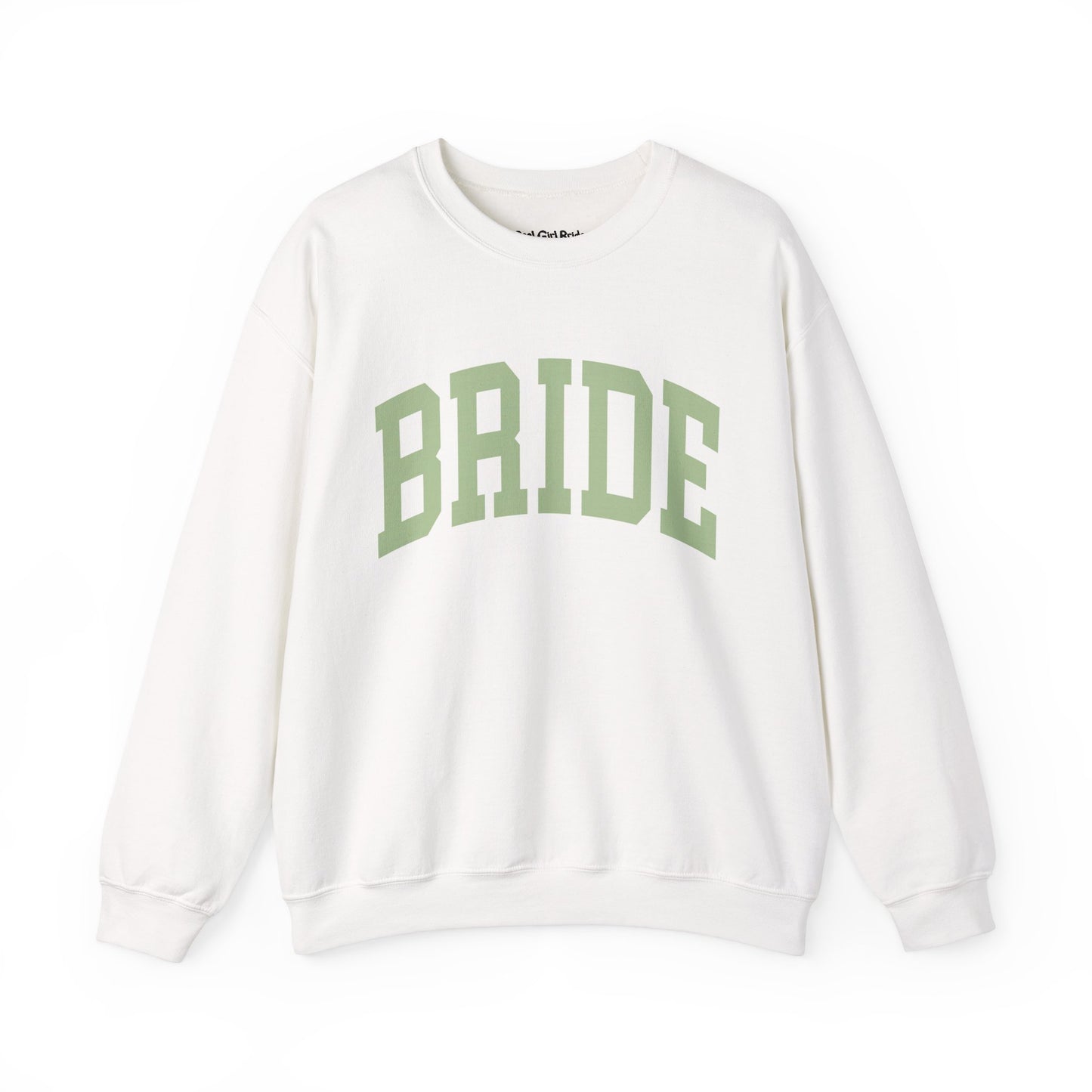 Varsity Bride Crewneck - Sage Text