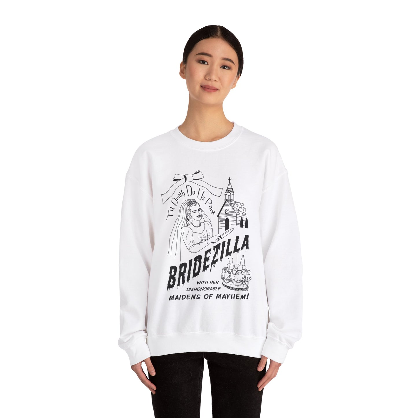 Bridezilla Crewneck - White