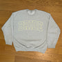 Varsity Outline Bride Crewneck - Heather & Butter