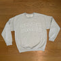 Varsity Outline Bride Crewneck - Heather & White