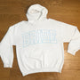 Varsity Outline Bride Hoodie - Blue