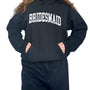 Varsity Bridesmaid Hoodie - Black