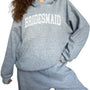 Varsity Bridesmaid Hoodie - Gray