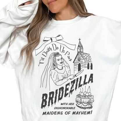 Bridezilla Crewneck - White