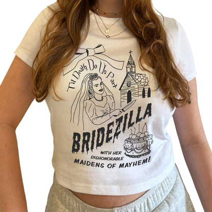 Bridezilla Baby Tee - White