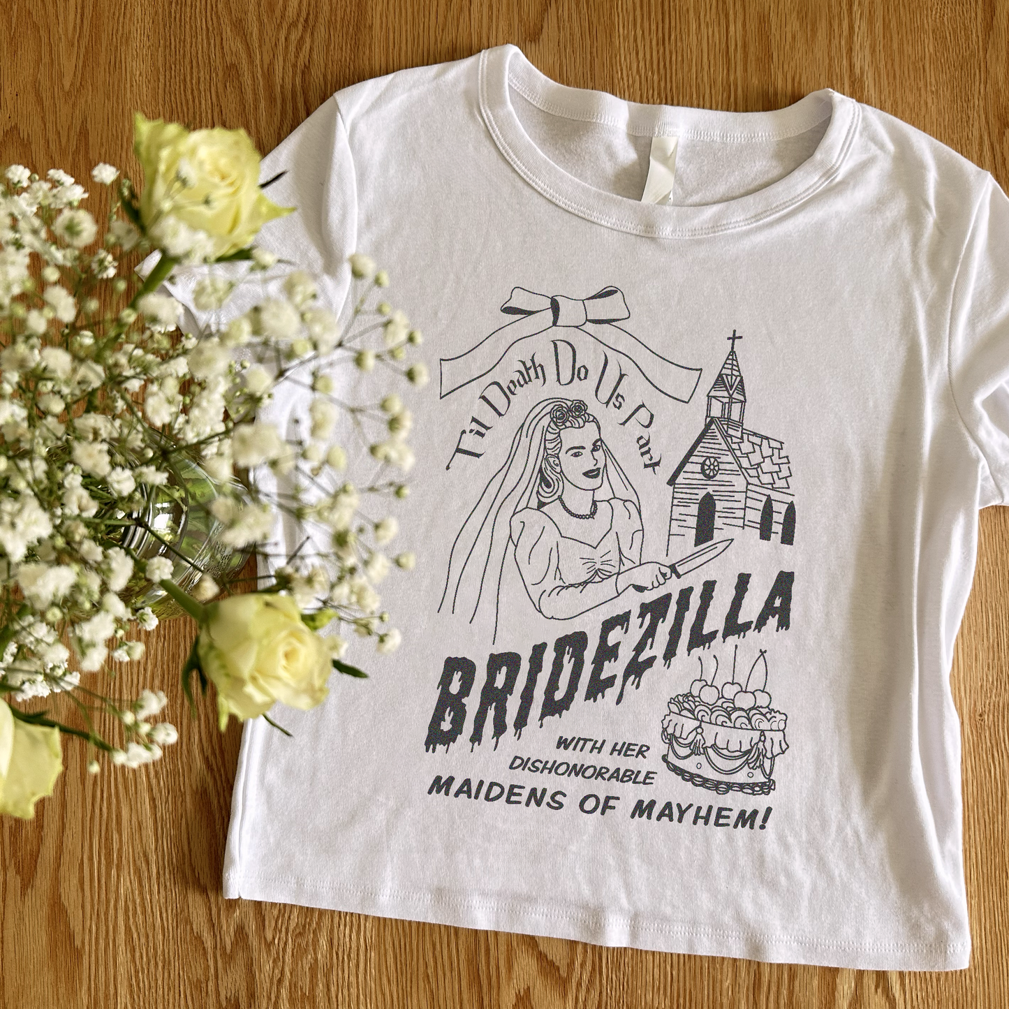 Bridezilla Baby Tee - White