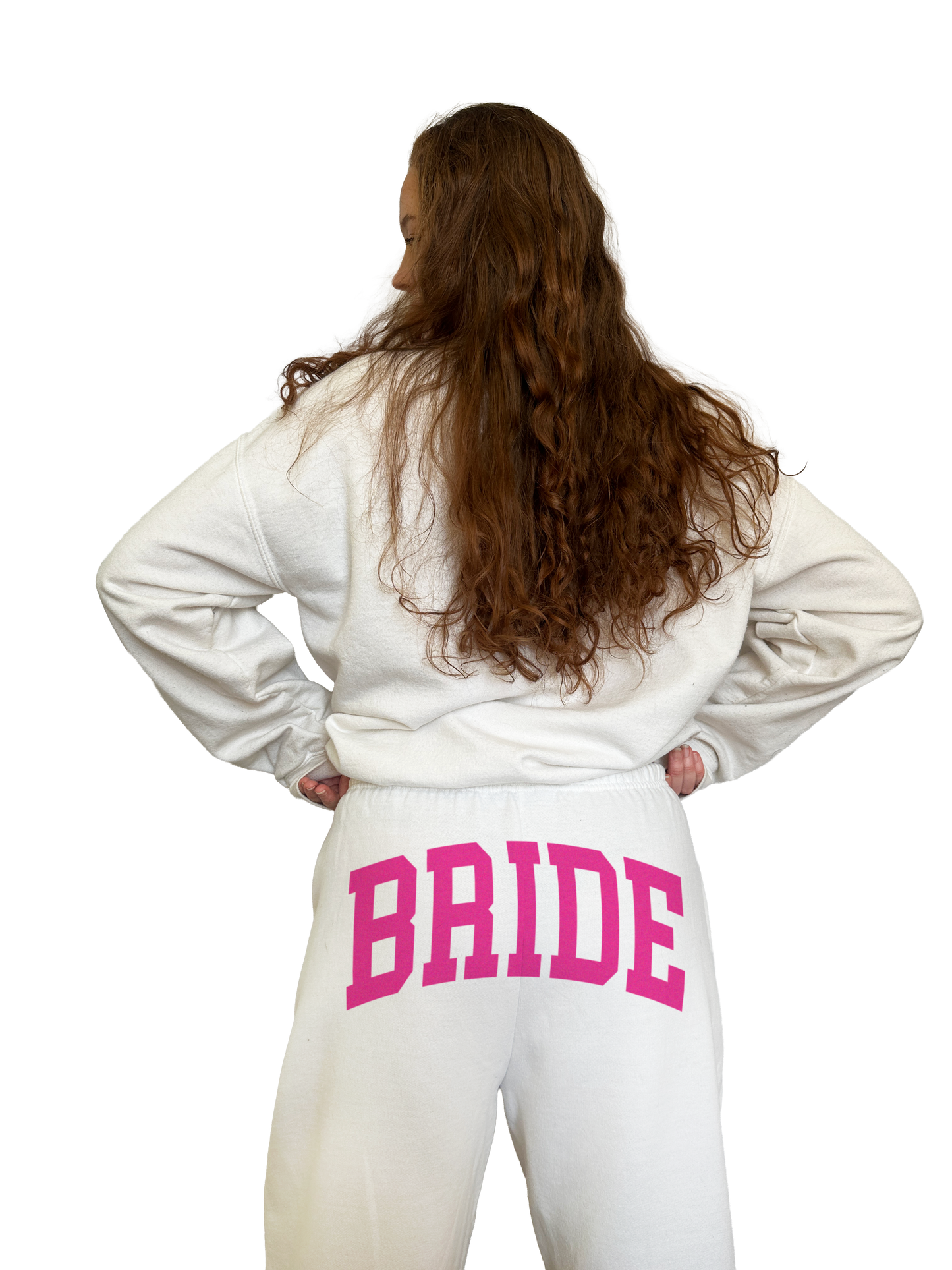 Varsity Bride Sweatpants - Hot Pink