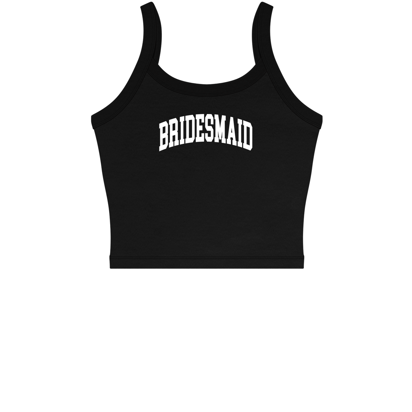 Varsity Bridesmaid Tanktop - Black