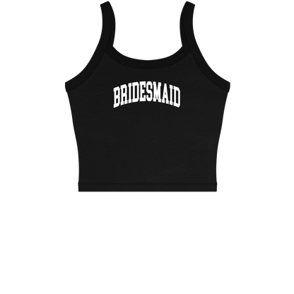 Varsity Bridesmaid Tanktop - Black