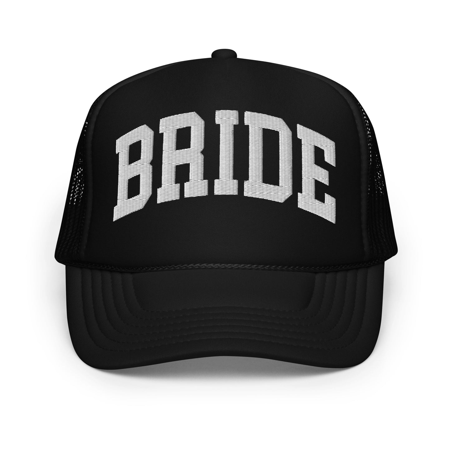 Varsity Bride Trucker Hat - White
