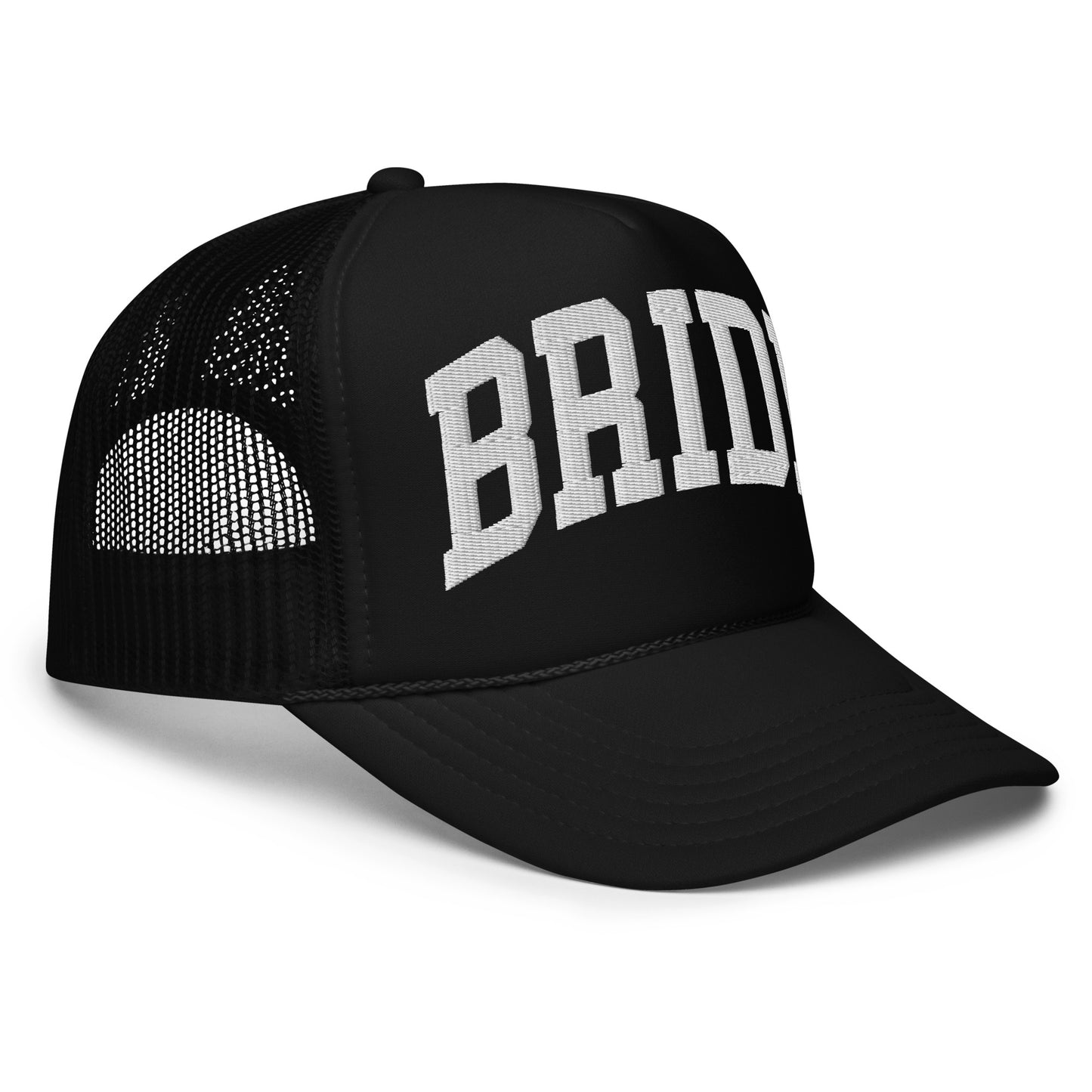 Varsity Bride Trucker Hat - White
