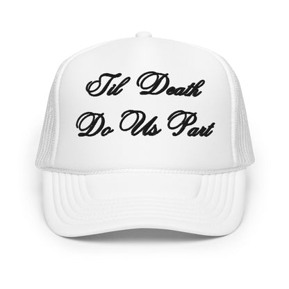 2 Pack Til Death Do Us Part Trucker Hats - Black & White