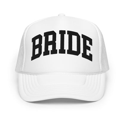 2 Pack Bride & Groom Trucker Hats - Black & White