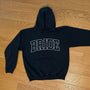 Varsity Outline Bride Hoodie - Black & White