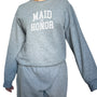 Varsity Maid of Honor Crewneck - Gray
