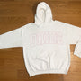 Varsity Outline Bride Hoodie - Pink