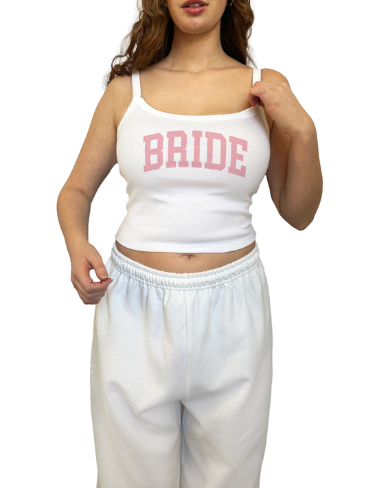 Varsity Bride Tanktop - Light Pink