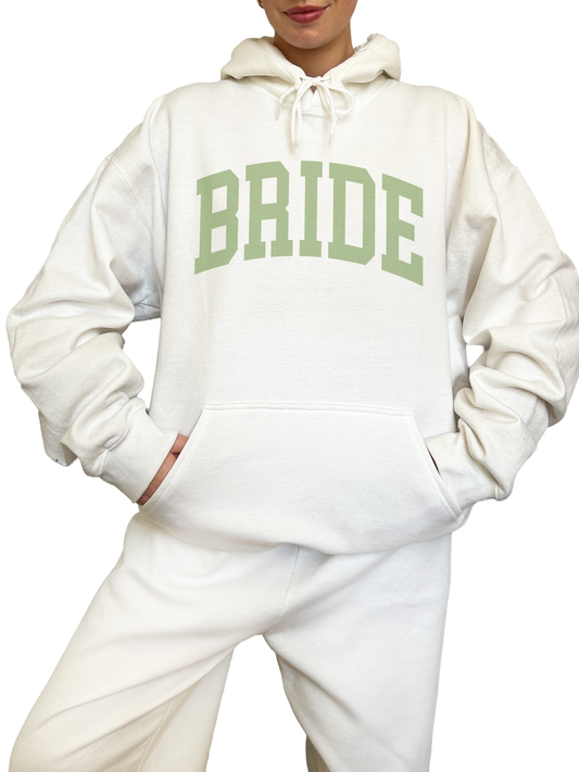 Varsity Bride Hoodie - Sage
