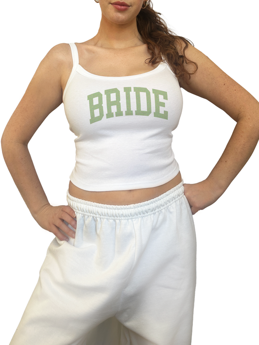Varsity Bride Tanktop - Sage