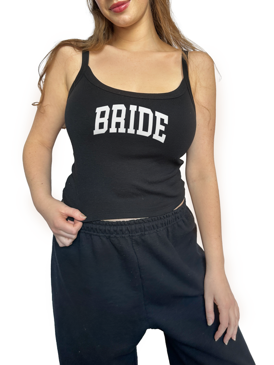 Varsity Bride Tanktop - Black