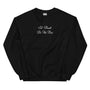 Til Death Do Us Part Embroidered Crewneck - Black